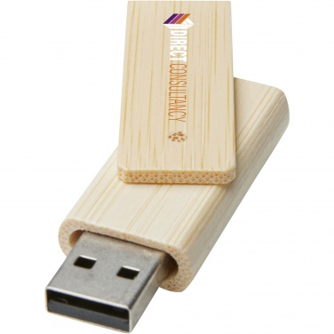Logotrade promotional gift picture of: Rotate 16GB bamboo USB flash drive