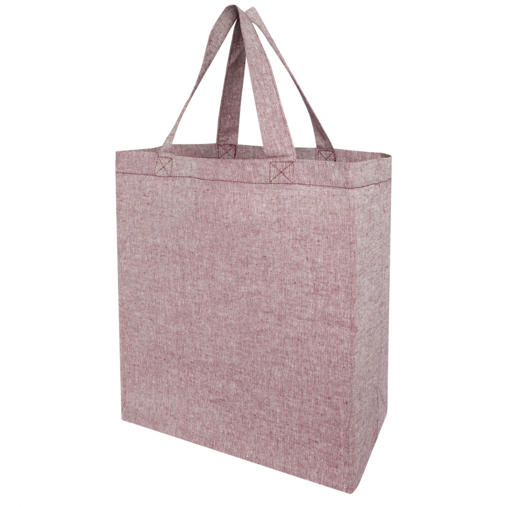 Logo trade promotional products image of: Pheebs 150 g/m² recycled gusset tote bag 13L