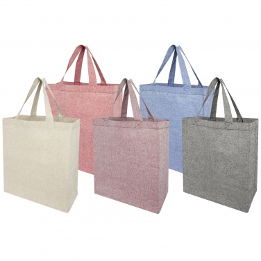 Logo trade business gift photo of: Pheebs 150 g/m² recycled gusset tote bag 13L