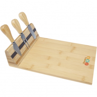 Logo trade corporate gifts picture of: Mancheg bamboo magnetic cheese board and tools