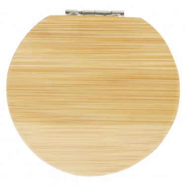 Logo trade promotional gifts image of: Afrodit bamboo pocket mirror