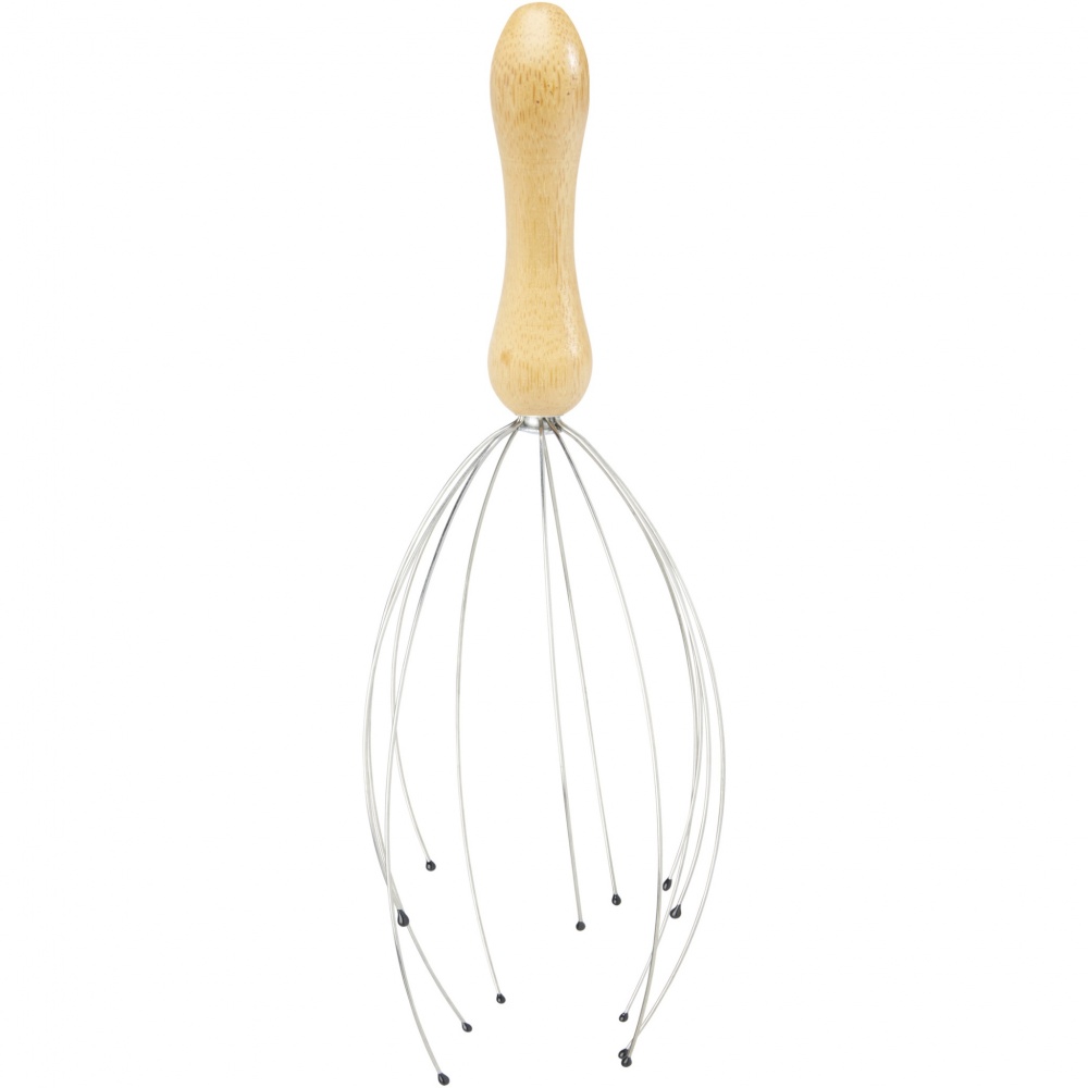Logo trade corporate gifts picture of: Hator bamboo head massager