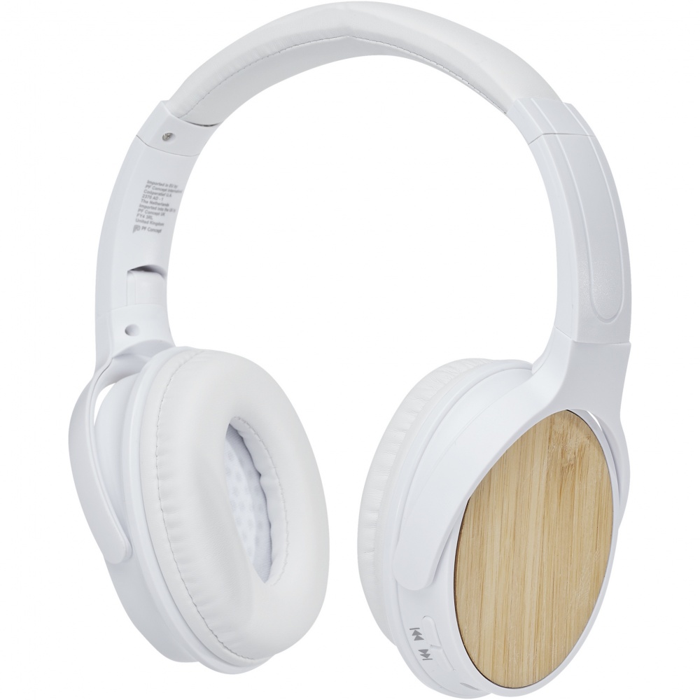Logotrade promotional giveaways photo of: Athos bamboo Bluetooth® headphones with microphone