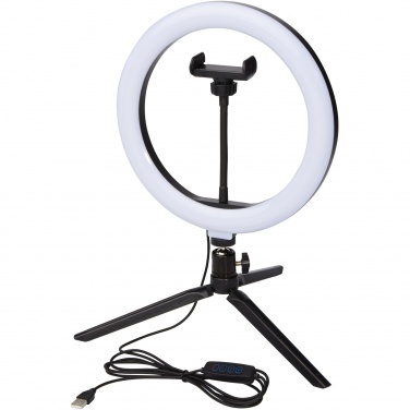 Logotrade promotional merchandise picture of: Studio ring light for selfies and vlogging with phone holder and tripod