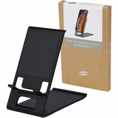 Logo trade business gifts image of: Rise slim aluminium phone stand