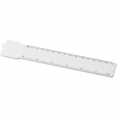 Logo trade corporate gift photo of: Tait 15 cm house-shaped recycled plastic ruler