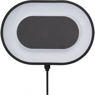 Logo trade corporate gifts image of: Ray wireless charging pad with RGB mood light