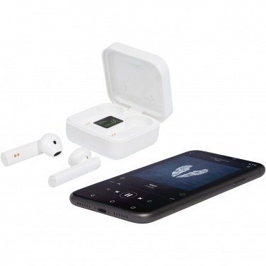 Logo trade promotional merchandise image of: Tayo solar charging TWS earbuds 