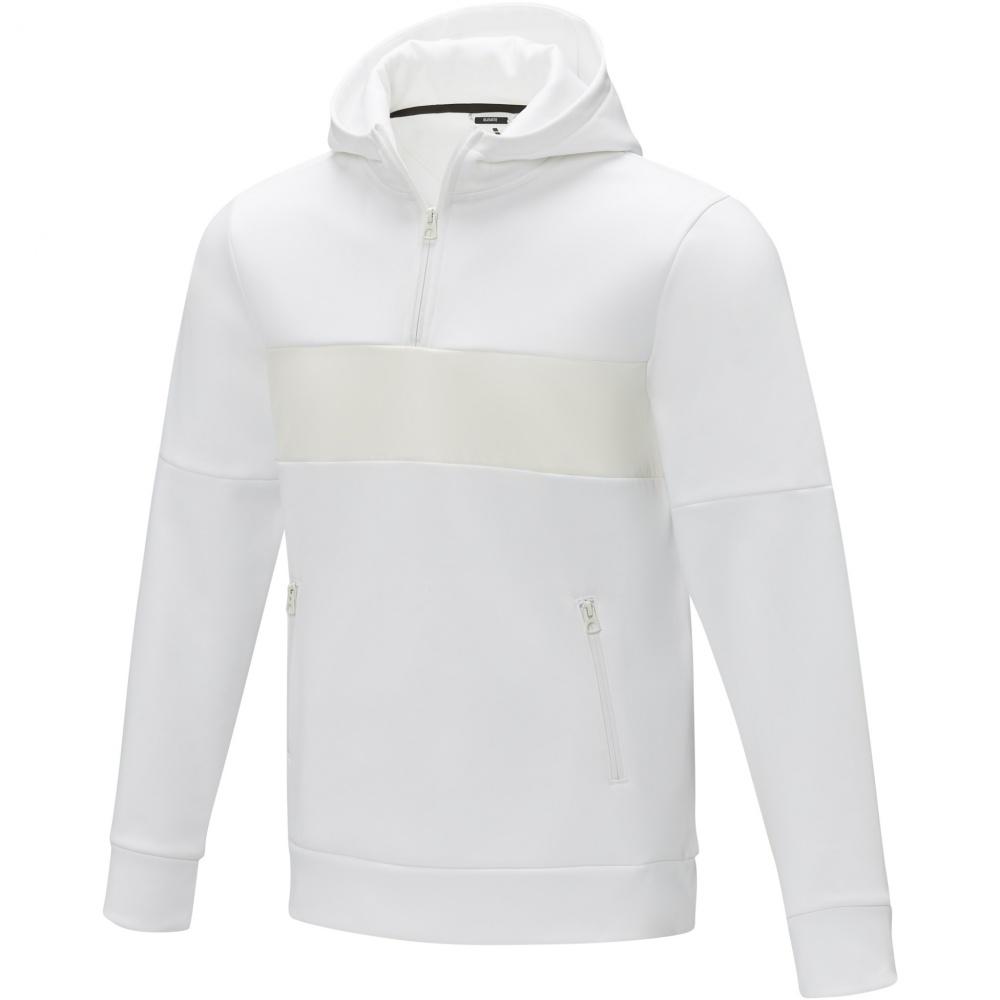 Logo trade promotional merchandise picture of: Sayan men's half zip anorak hooded sweater