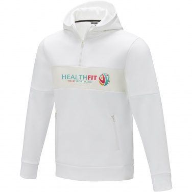 Logotrade promotional gift image of: Sayan men's half zip anorak hooded sweater