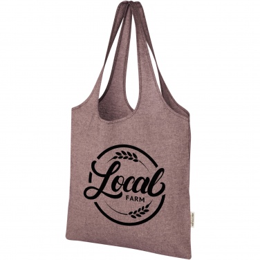 Logo trade promotional item photo of: Pheebs 150 g/m² recycled cotton trendy tote bag 7L