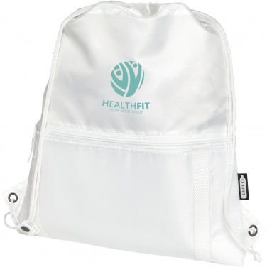 Logo trade corporate gifts image of: Adventure recycled insulated drawstring bag 9L