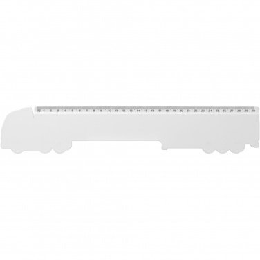 Logotrade corporate gift image of: Tait 30cm lorry-shaped recycled plastic ruler