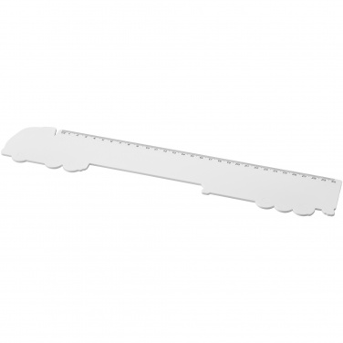 Logo trade promotional products image of: Tait 30cm lorry-shaped recycled plastic ruler