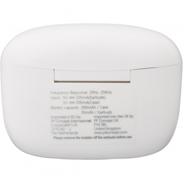 Logo trade promotional gifts image of: Essos 2.0 True Wireless auto pair earbuds with case