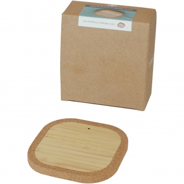 Logotrade promotional gift image of: Cerris 15W cork wireless charging pad