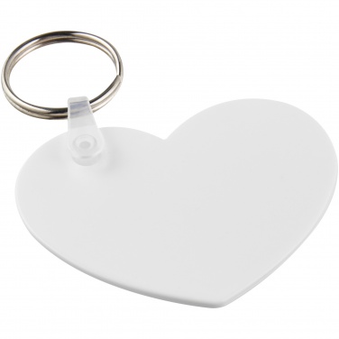 Logotrade promotional merchandise image of: Tait heart-shaped recycled keychain