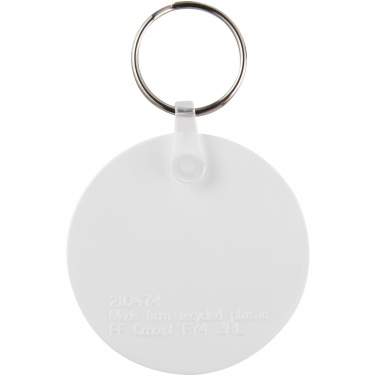 Logotrade promotional gift image of: Tait circle-shaped recycled keychain