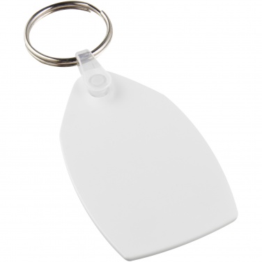 Logo trade promotional products image of: Tait rectangular-shaped recycled keychain