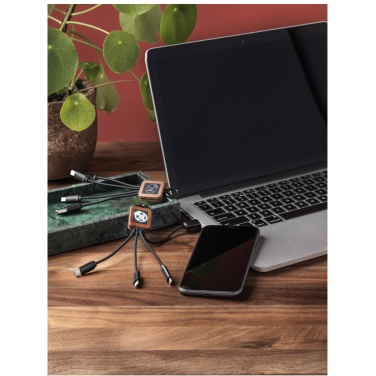 Logotrade promotional item picture of: SCX.design C19 wooden easy to use cable