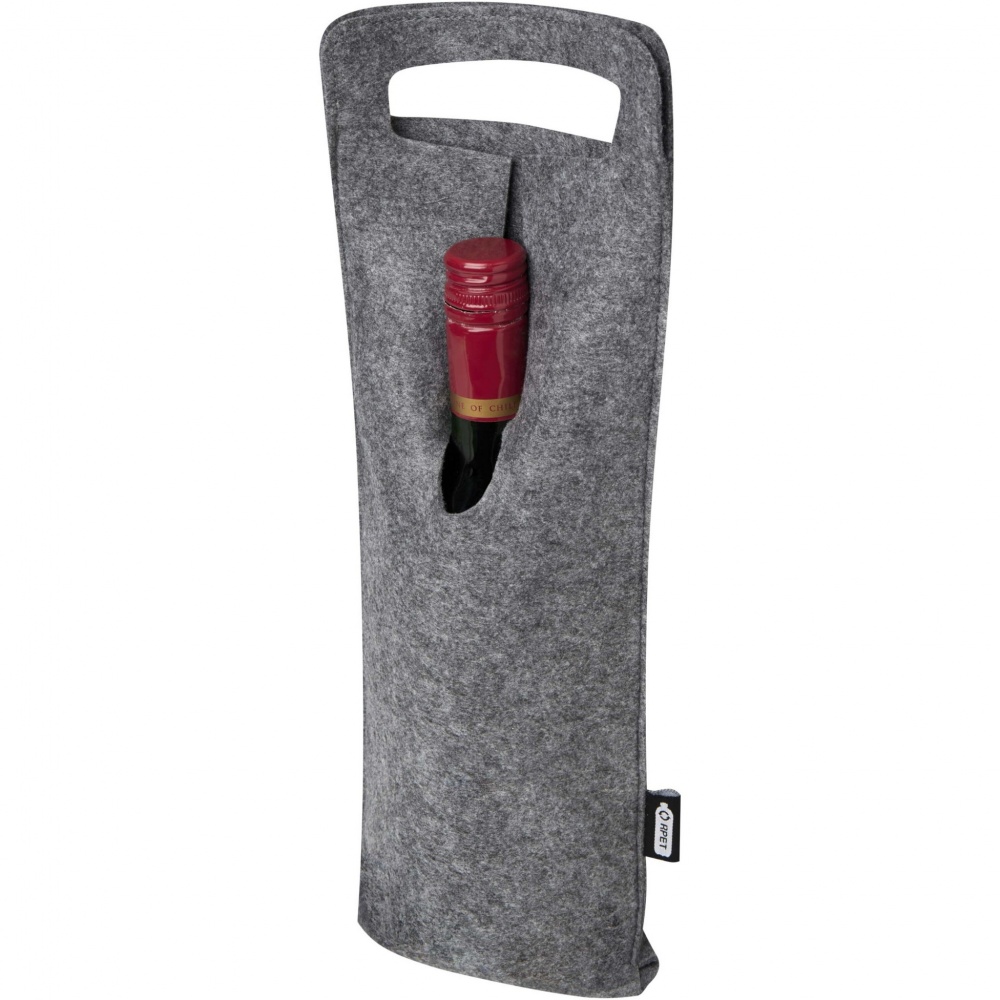 Logotrade promotional gift image of: Felta 75 cl GRS recycled felt wine bag