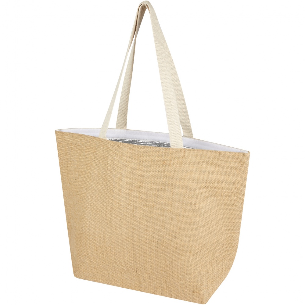 Logotrade promotional giveaways photo of: Juta 300 g/m² jute cooler tote bag 12L