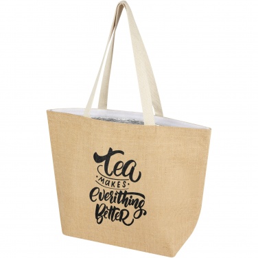 Logo trade promotional items picture of: Juta 300 g/m² jute cooler tote bag 12L