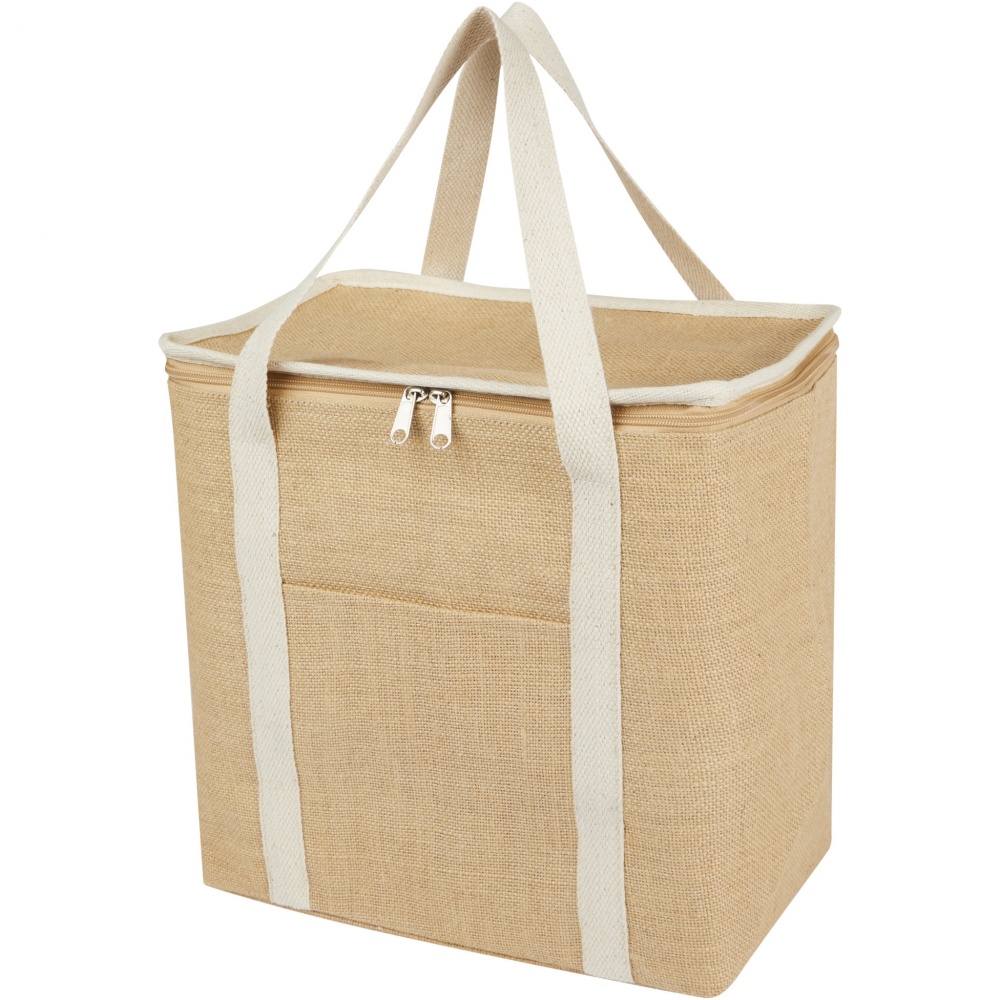 Logotrade promotional giveaway picture of: Juta 300 g/m² jute cooler bag 19L