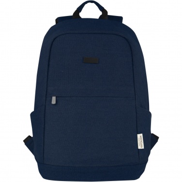 Logo trade corporate gifts picture of: Joey 15.6" GRS recycled canvas anti-theft laptop backpack 18L