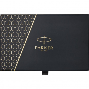Logotrade advertising product image of: Parker IM achromatic ballpoint and rollerball pen set with gift box