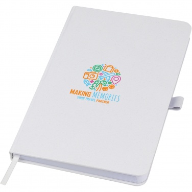 Logo trade promotional gifts picture of: Fabianna crush paper hard cover notebook