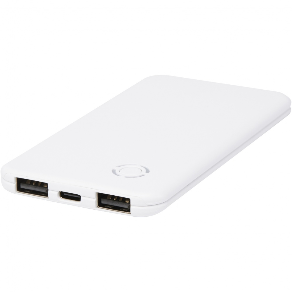 Logotrade promotional item image of: Slender 4000 mAh slim dual power bank