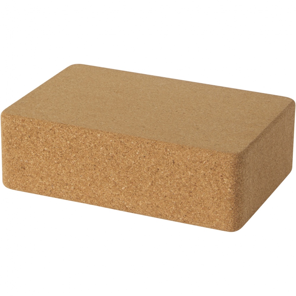 Logotrade promotional item image of: Trikona cork yoga brick