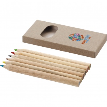 Logo trade promotional products image of: Artemaa 6-piece pencil colouring set