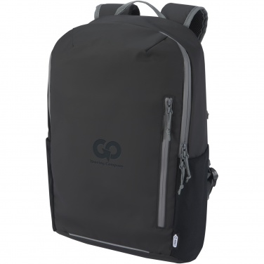 Logo trade promotional products picture of: Aqua 15" GRS recycled water resistant laptop backpack 21L