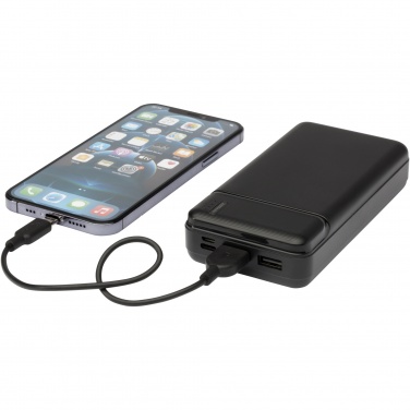 Logo trade promotional gifts picture of: Loop 20.000 mAh recycled plastic power bank 