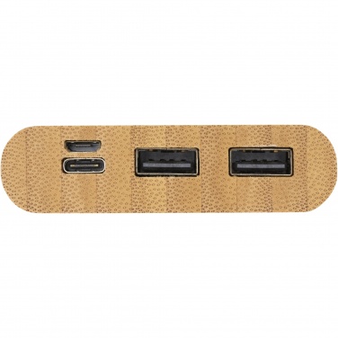 Logo trade promotional products image of: Tulda 10.000 mAh bamboo power bank