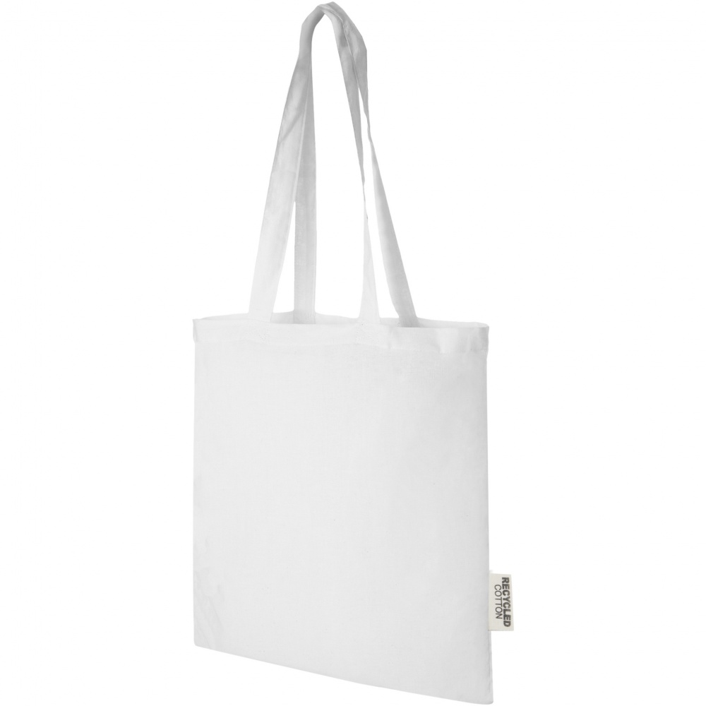 Logotrade advertising product image of: Madras 140 g/m2 GRS recycled cotton tote bag 7L
