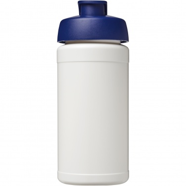 Logo trade promotional giveaways picture of: Baseline 500 ml recycled sport bottle with flip lid