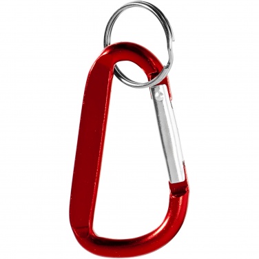 Logotrade promotional item image of: Timor RCS recycled aluminium carabiner keychain