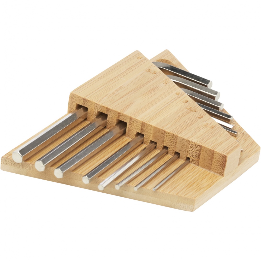 Logotrade business gifts photo of: Allen bamboo hex key tool set