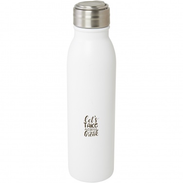 Logotrade promotional merchandise picture of: Harper 700 ml RCS certified stainless steel water bottle with metal loop