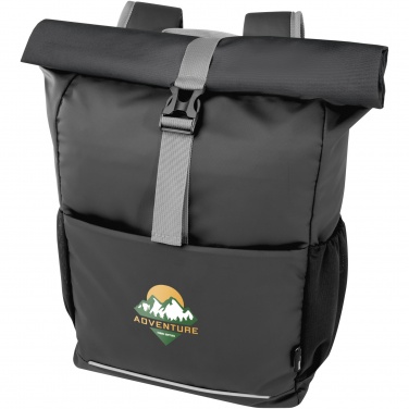 Logo trade promotional items image of: Aqua 15" GRS recycled water resistant roll-top bike bag 20L