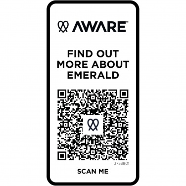 Logo trade corporate gifts image of: Emerald short sleeve unisex Aware™ recycled polo