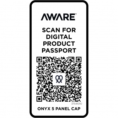 Logo trade promotional giveaway photo of: Onyx 5 panel Aware™ recycled cap