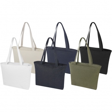 Logo trade promotional giveaway photo of: Weekender 500 g/m² Aware™ recycled tote bag