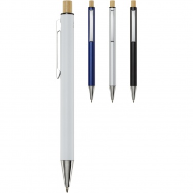 Logo trade promotional product photo of: Cyrus recycled aluminium ballpoint pen (blue ink)