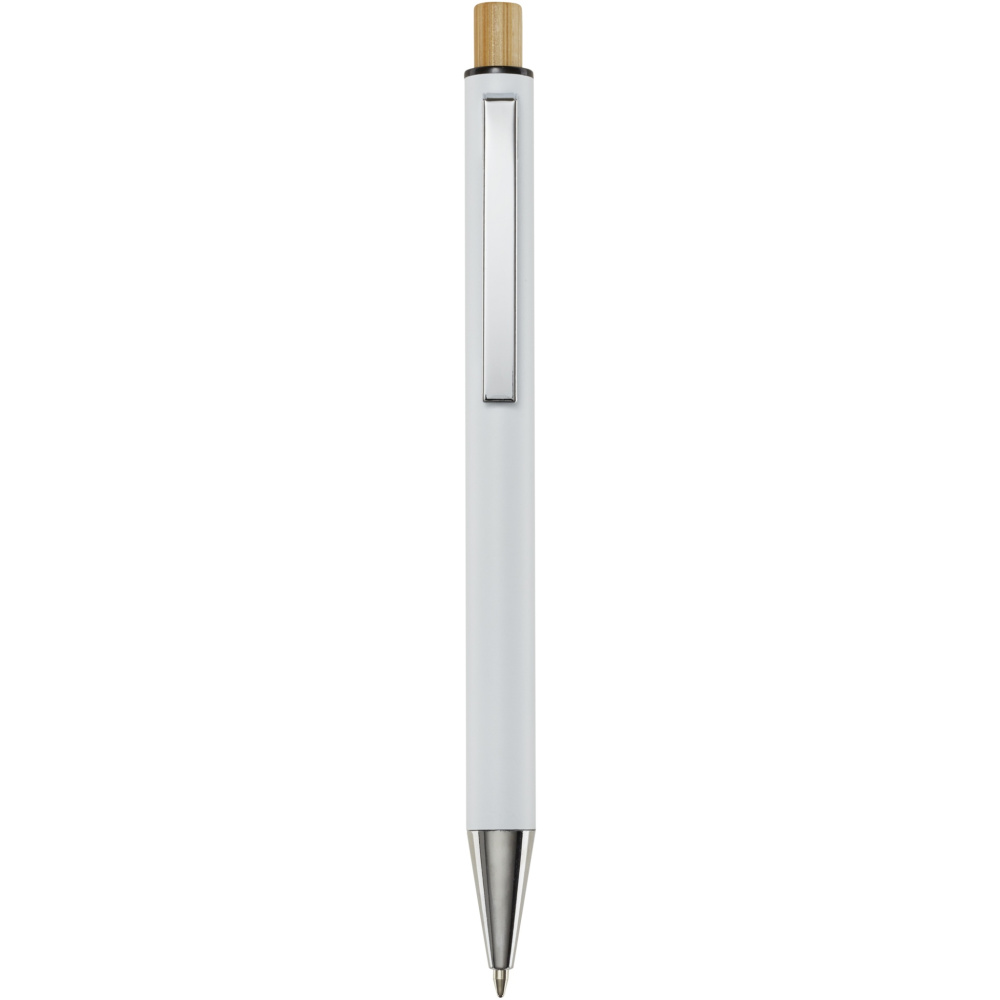 Logotrade corporate gift picture of: Cyrus recycled aluminium ballpoint pen (black ink)