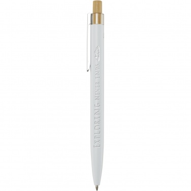 Logo trade promotional items image of: Nooshin recycled aluminium ballpoint pen  (blue ink)