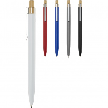 Logo trade advertising products image of: Nooshin recycled aluminium ballpoint pen  (blue ink)